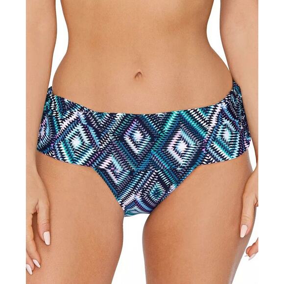 Island Escape Diamond‎ Head Tahiti Bikini Swim Bottom US 10 Diamond Head Multi - Picture 1 of 9